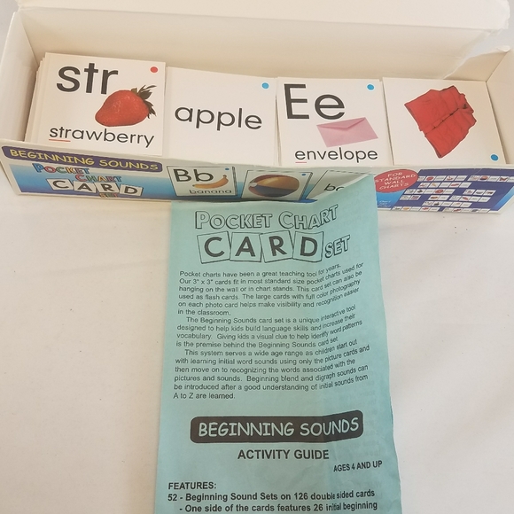 Other Preschoolers Homeschooling Pocket Chart Card Sets Poshmark